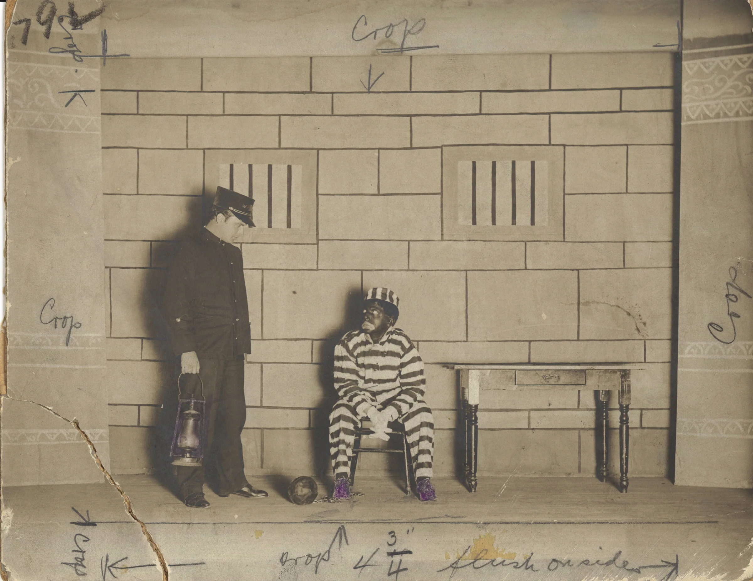 Edgar and Ted Friedman in "The Warden and the Jailbird Coon", 1909