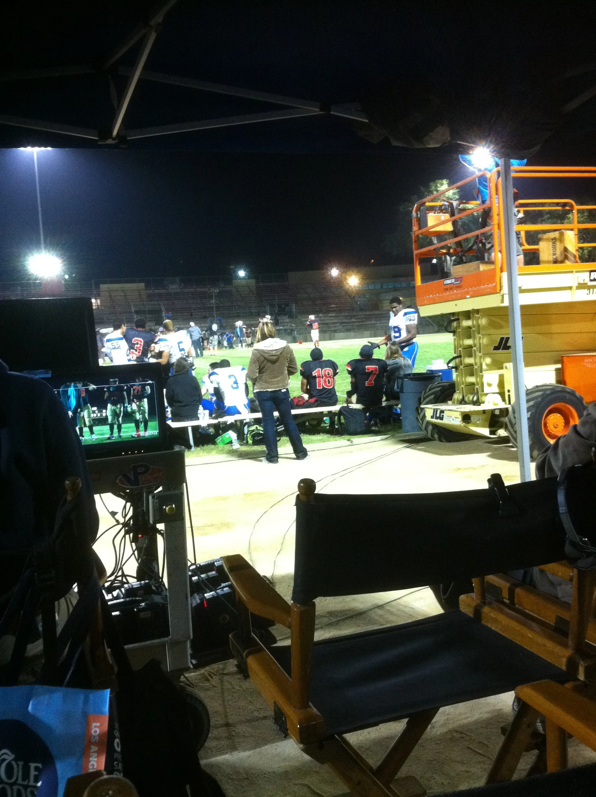The view from the set of Geography Club, the movie, in 2012.