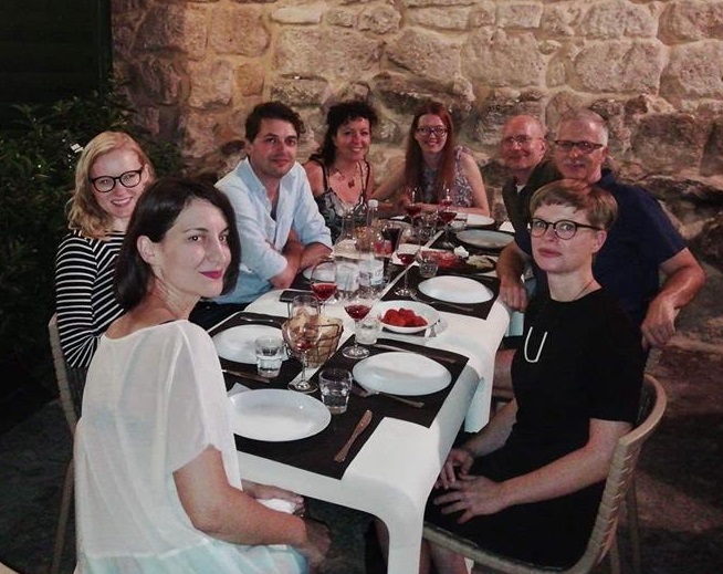 Dinner with friends in Matera, Italy.