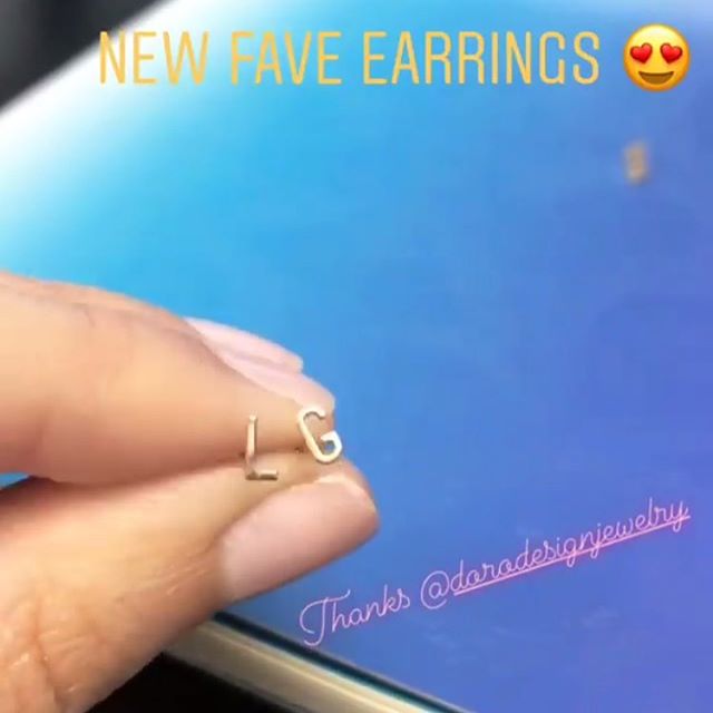 How adorable are these gold initial studs?! 😍 DM for pricing.