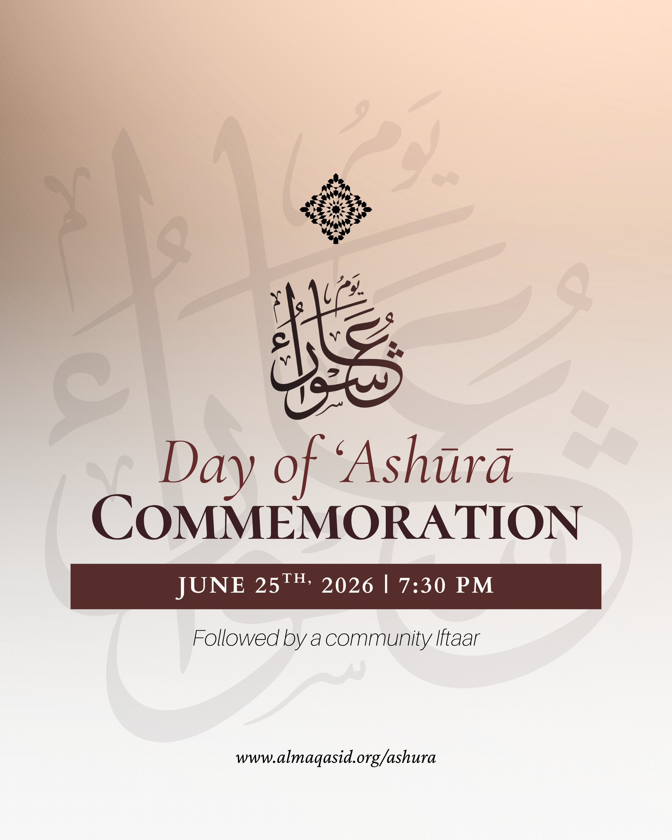 DAY OF ASHŪRĀ COMMEMORATION