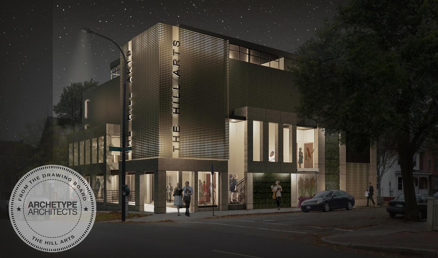 From the drawing board ✍🏼 The Hill Arts project seeks to add a new state-of-the-art 400-sear theater on Munjoy Hill in Portland! The new facility would sit alongside the existing Parish Hall in the footprint of the old St Lawrence Church. This proje