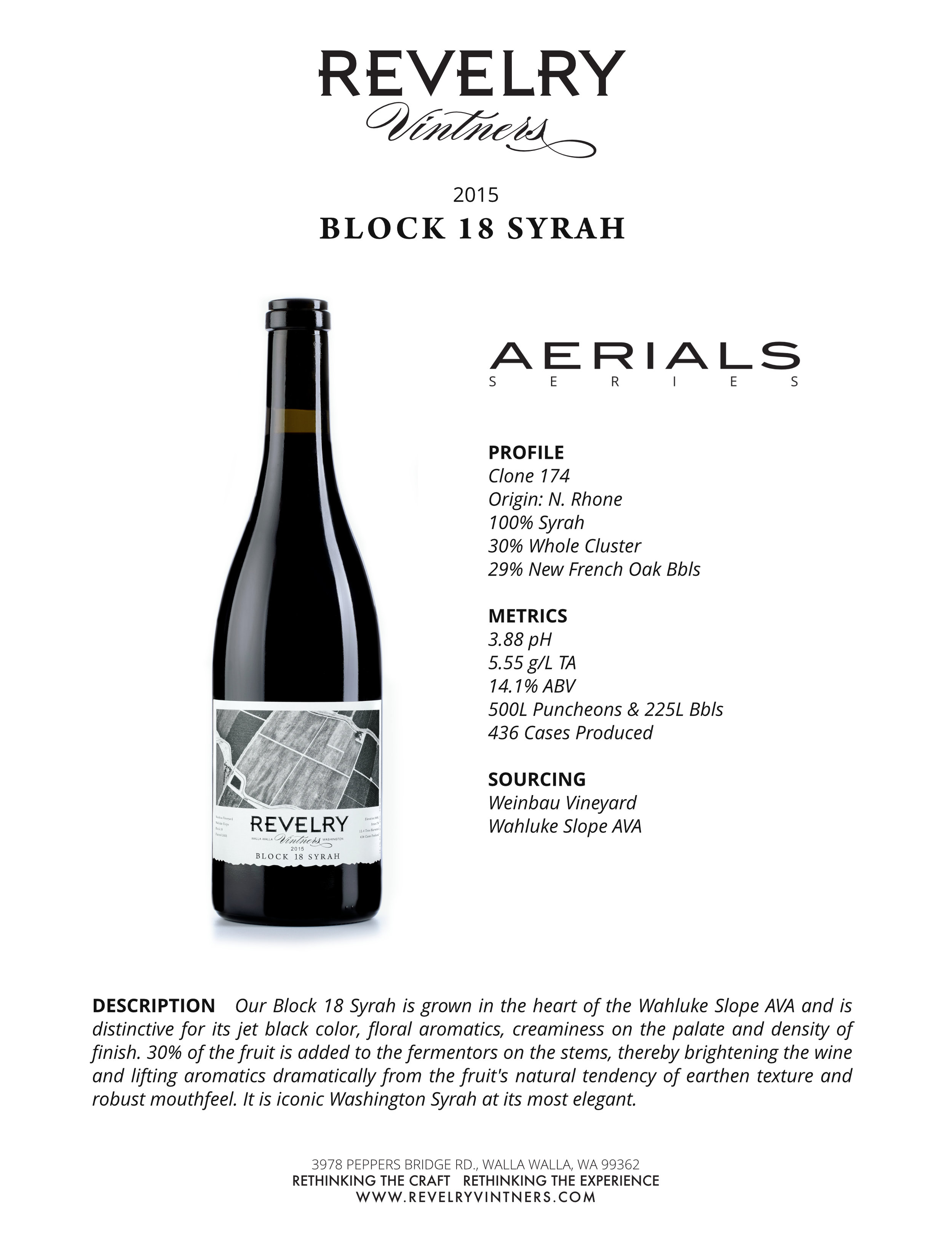 2015 BLOCK 18 SYRAH