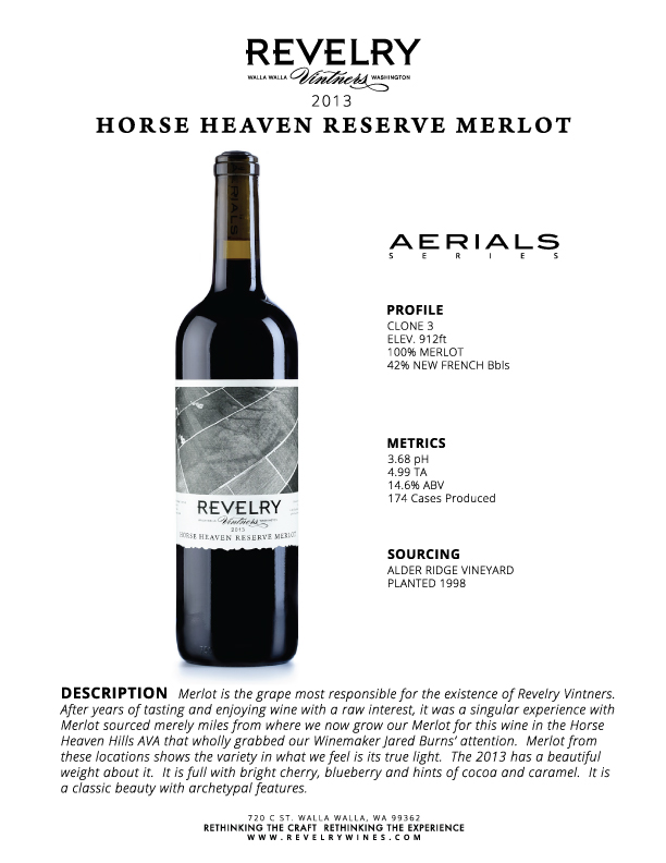 2013 HORSE HEAVEN RESERVE MERLOT