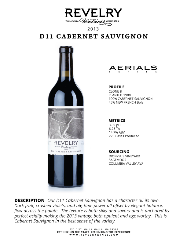 2013 D11 CABERNET SAUVIGNON