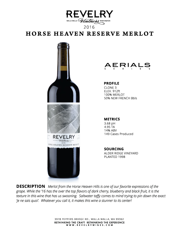 2016 HORSE HEAVEN RESERVE MERLOT