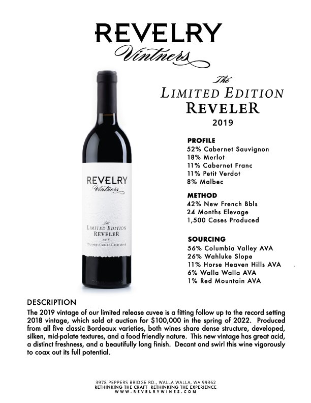 Revelry Vintners  Rethinking The Craft. Rethinking The Experience.