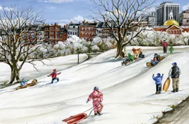 XRM24 Sledding on the Common