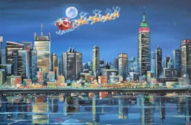 XRM33 Santa New York Skyline