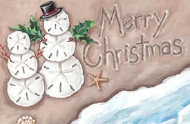 XRM20 Merry Christmas Sand Dollars