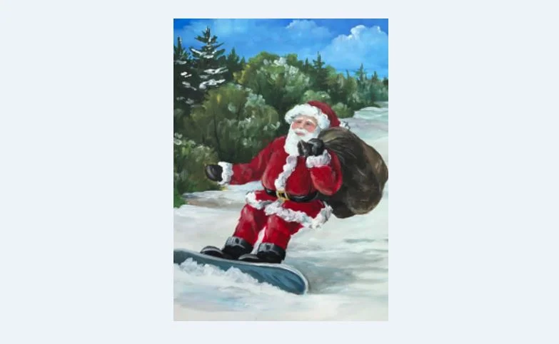 XRM37 Santa Snowboarding