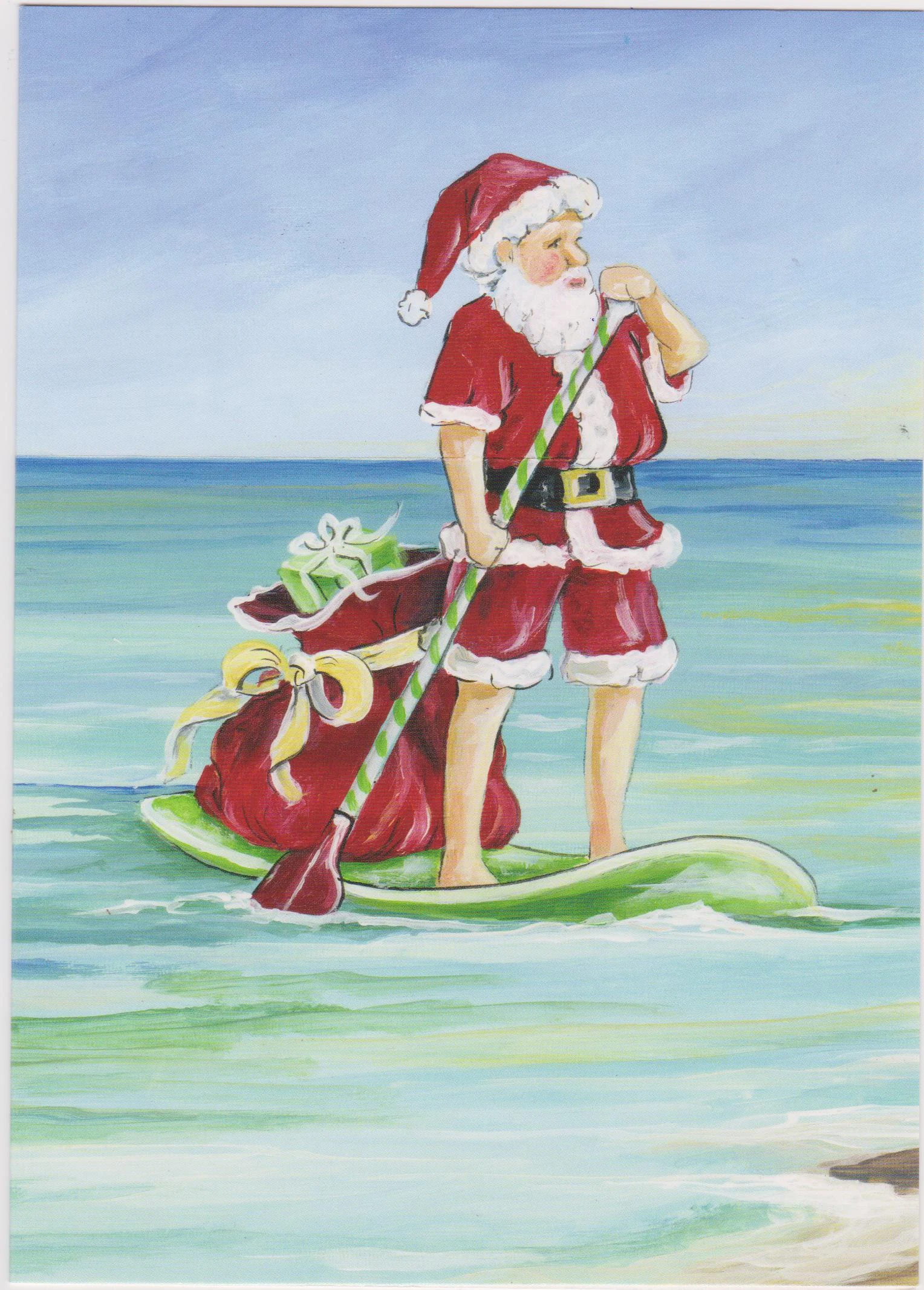 XRM30 Paddleboarding Santa