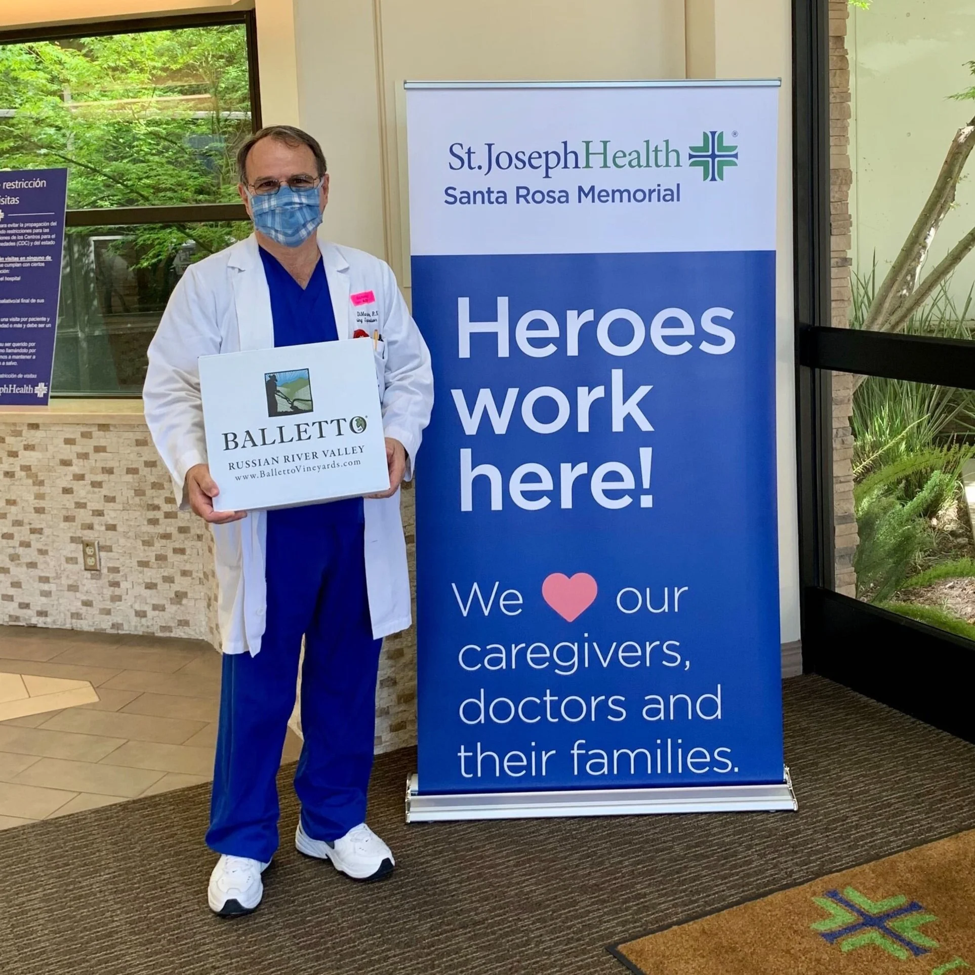 Balletto Vineyards Thanks Local Healthcare Heroes 