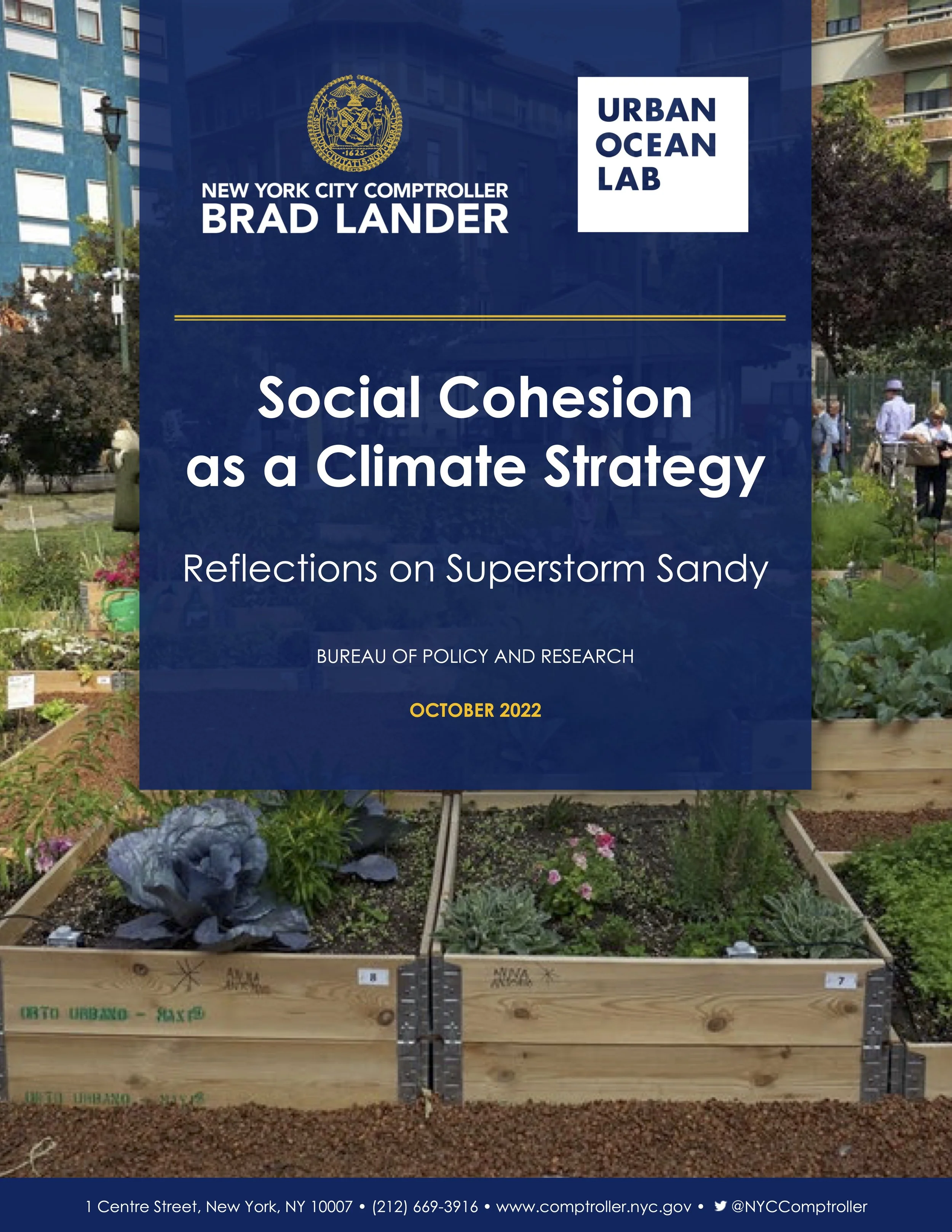 Social Cohesion as a Climate Strategy: Reflections on Superstorm Sandy
