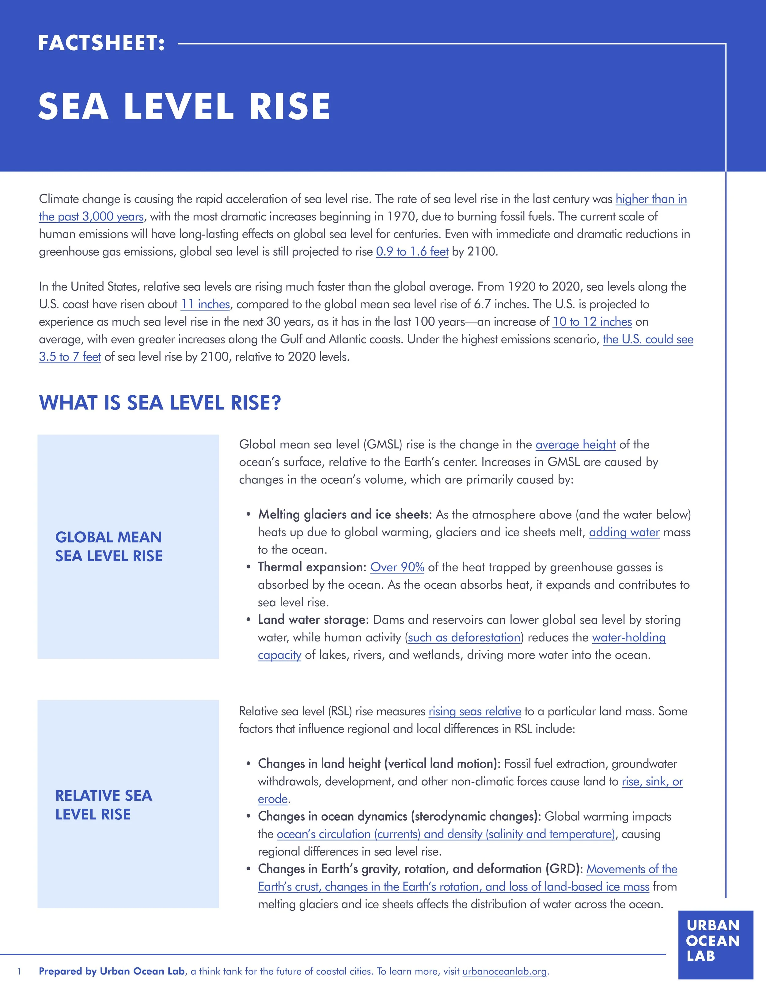 Sea Level Rise