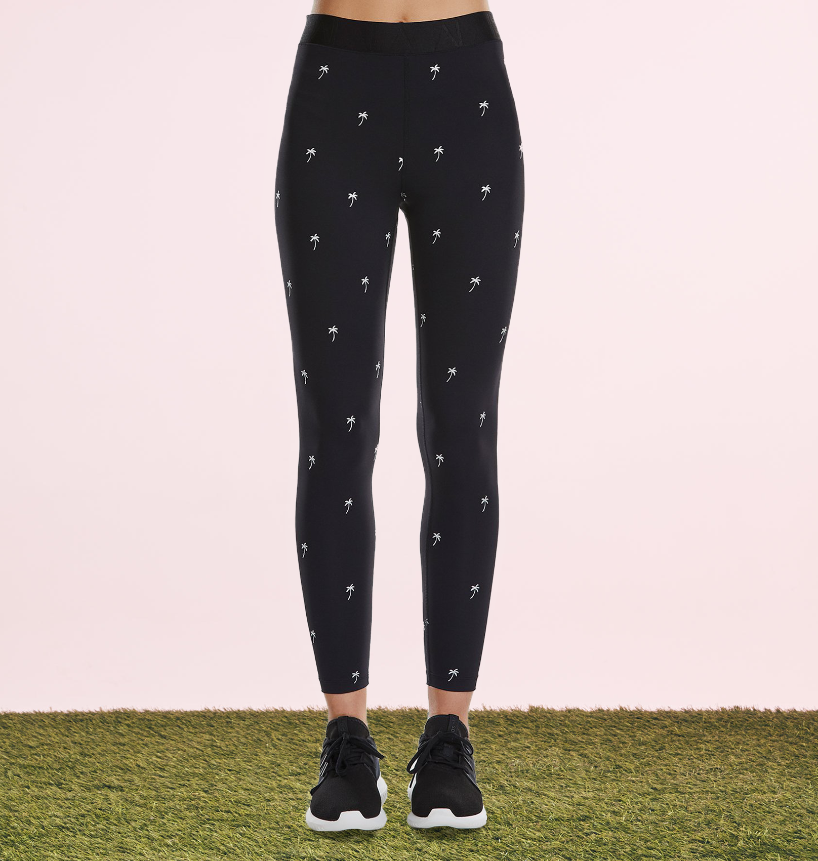 ALALA - EMBROIDERED PALM BASE TIGHTS - NAVY - GOODBOY