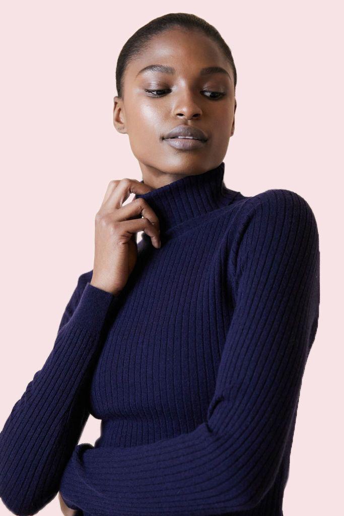 LIVE THE PROCESS KNIT TURTLENECK POSEIDON