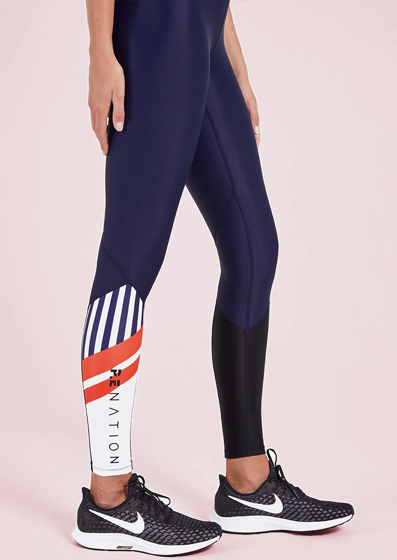 PE NATION KO LEGGINGS NAVY