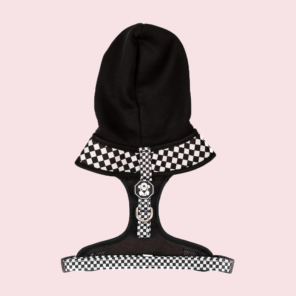 GOODBOY FRESH PAWZ HOODIE HARNESS THE CHECKERBOARD