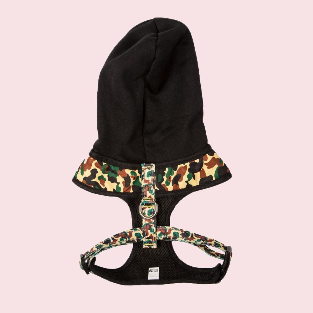 GOODBOY FRESH PAWZ HOODIE HARNESS THE HYPE CAMO