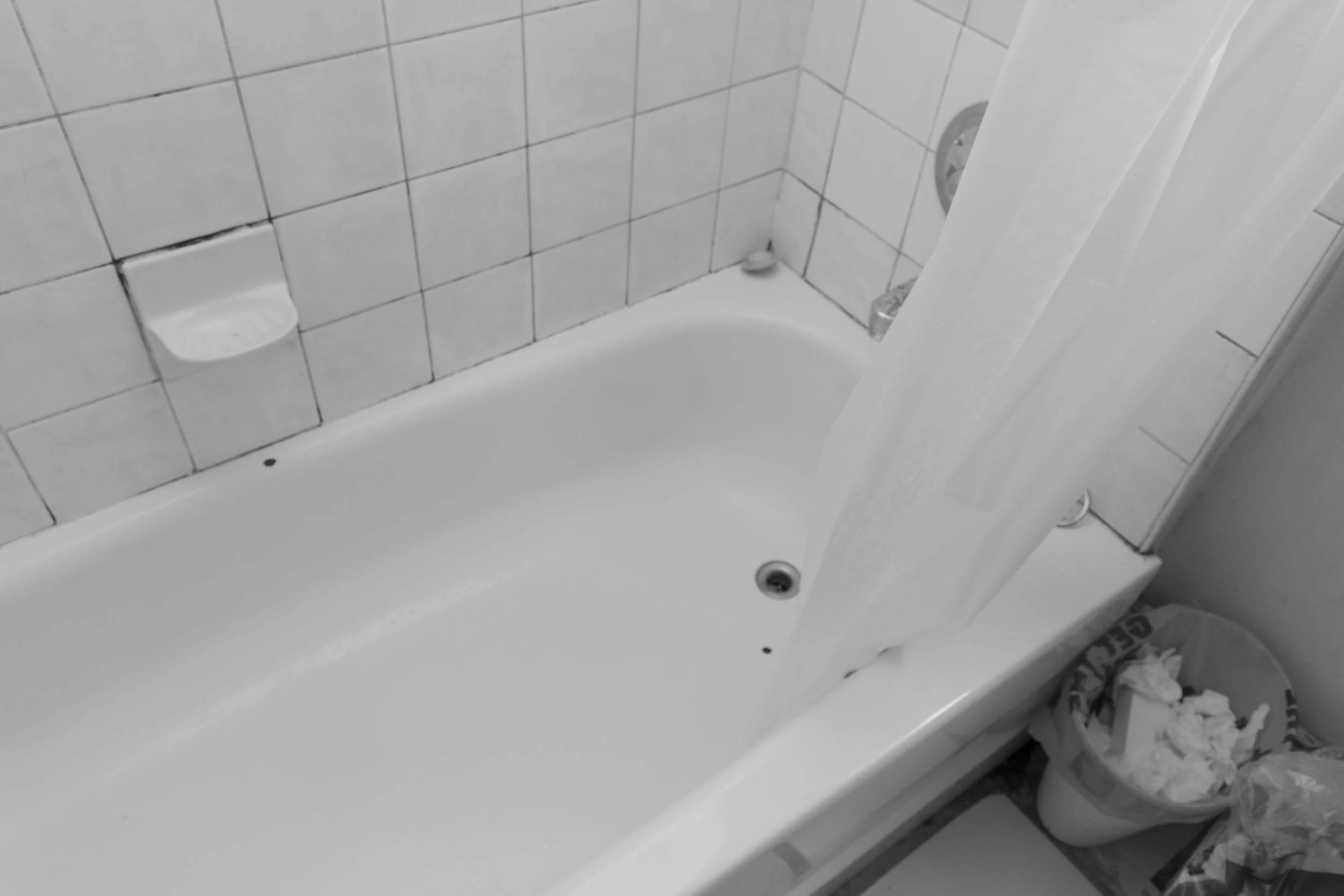 After took a nap, she invited me to shoot her in bathroom. This is not her bathroom, this is her roommate's. We wipe the floor together before we start shooting. haha