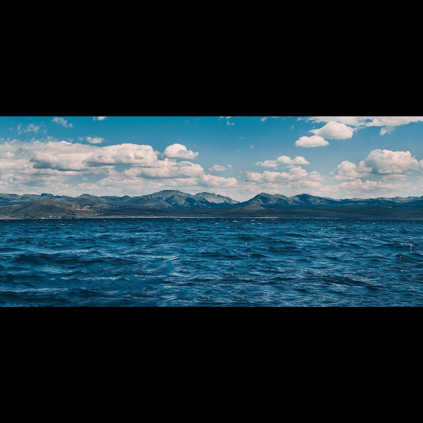 The serene view of Yellowstone Lake always lets me breathe a little easier&hellip; #pano #panoramic #yellowstonenationalpark #yellowstonelake #yelllwstone #wyoming #landscapephotography #photography #travel #beauty #nature #mountains #water #lake