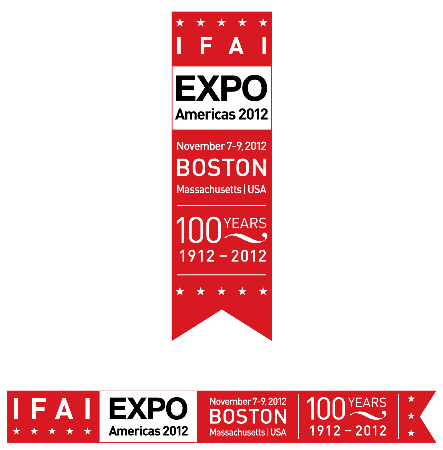 Vertical and horizontal versions of the logo.