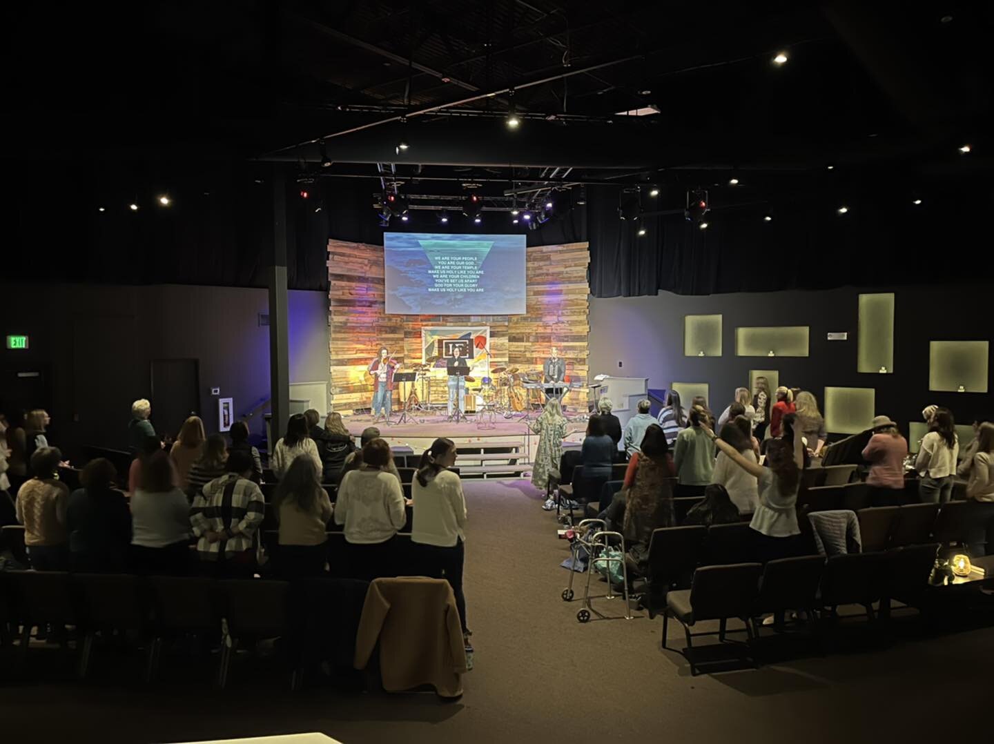 Hallelujah! Worshiping with the women of our town tonight. Join with us in celebration over the woman who RAN to the front to meet Jesus! 
&ldquo;If you&rsquo;re calling, we&rsquo;re running. We&rsquo;re not walking, we&rsquo;re running. God we need 