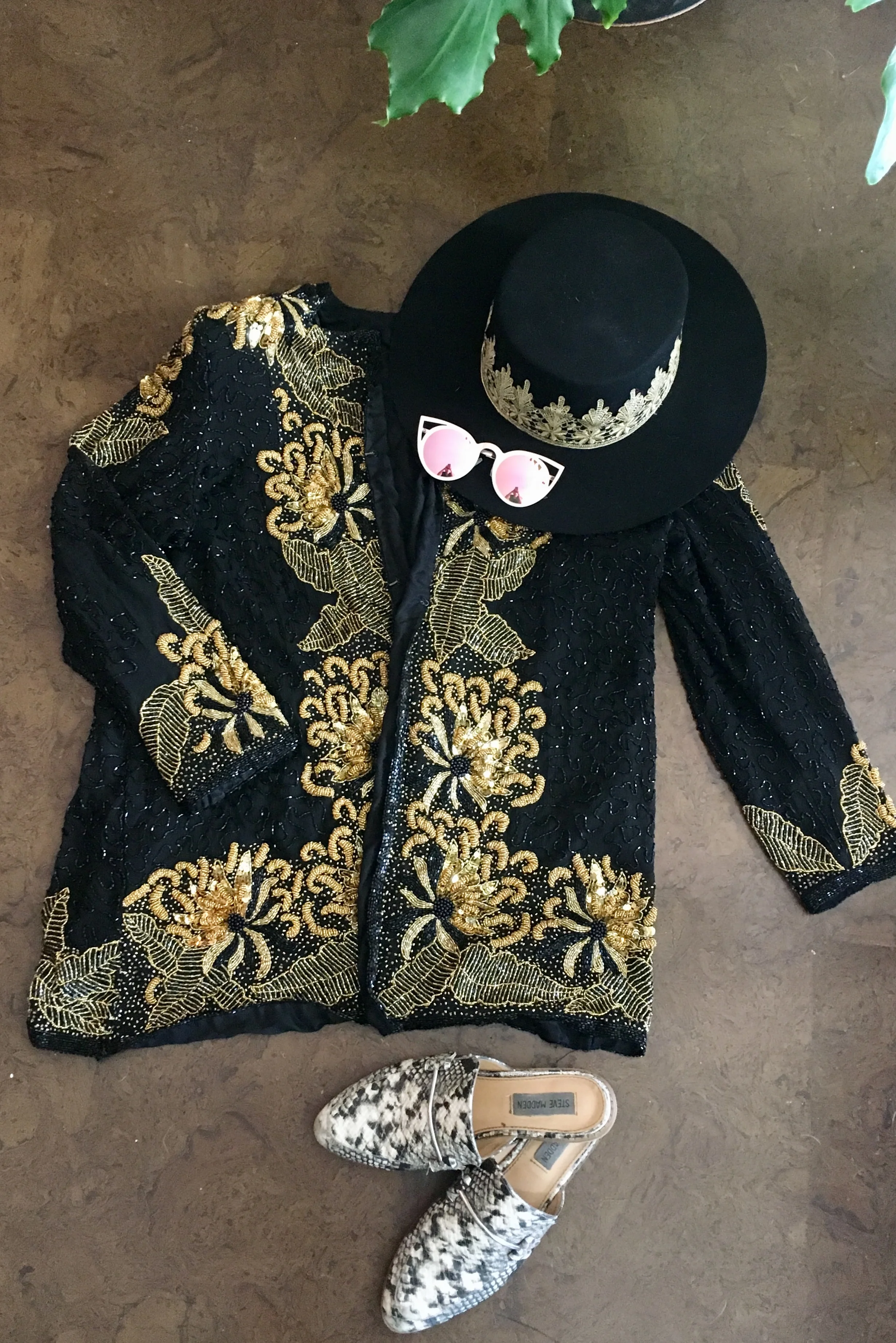 HAT: SHOPBLACKWATER.COM / JACKET: PRETTYPENNYCLOTHING.COM / SHOES: STEVEMADDEN.COM