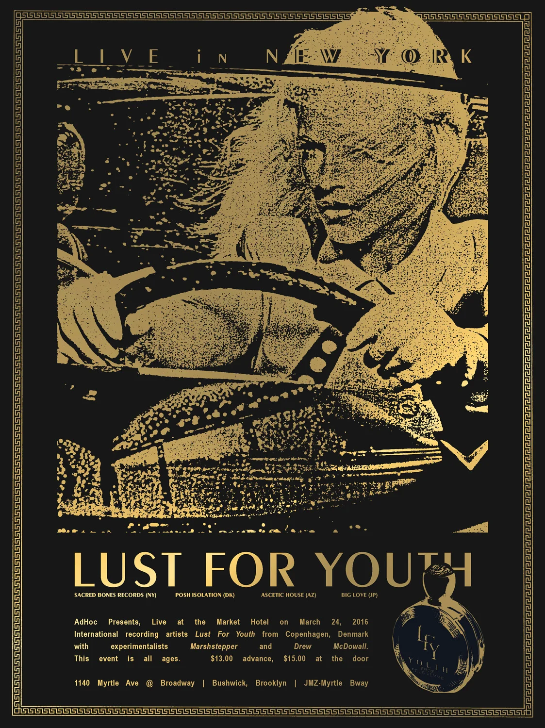 Lust For Youth "Eros Pour Femme, N°5 Eau de Succès" poster series (March 2016)