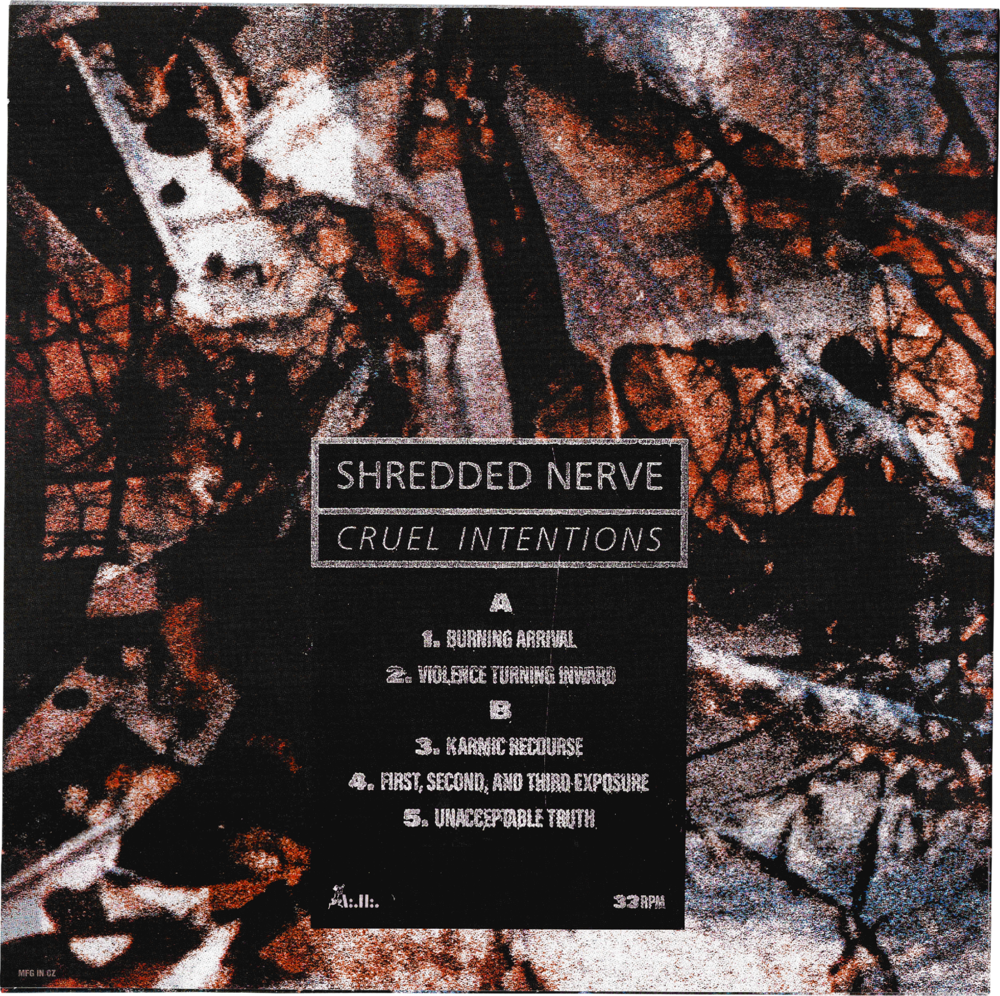 Shredded Nerve - Cruel Intentions (LP, Ascetic House, 2020) [reverse].png