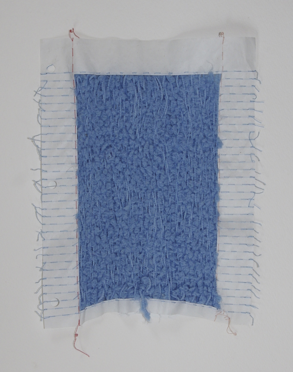 Form and Content , 2014, yarn and loose leaf paper