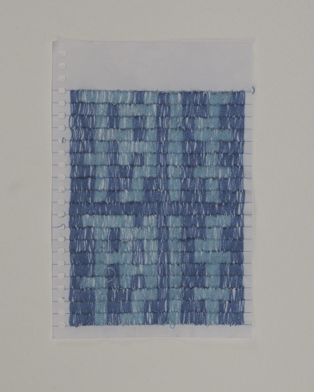This Shit Is It , 2015, embroidery thread and mini notebook paper
