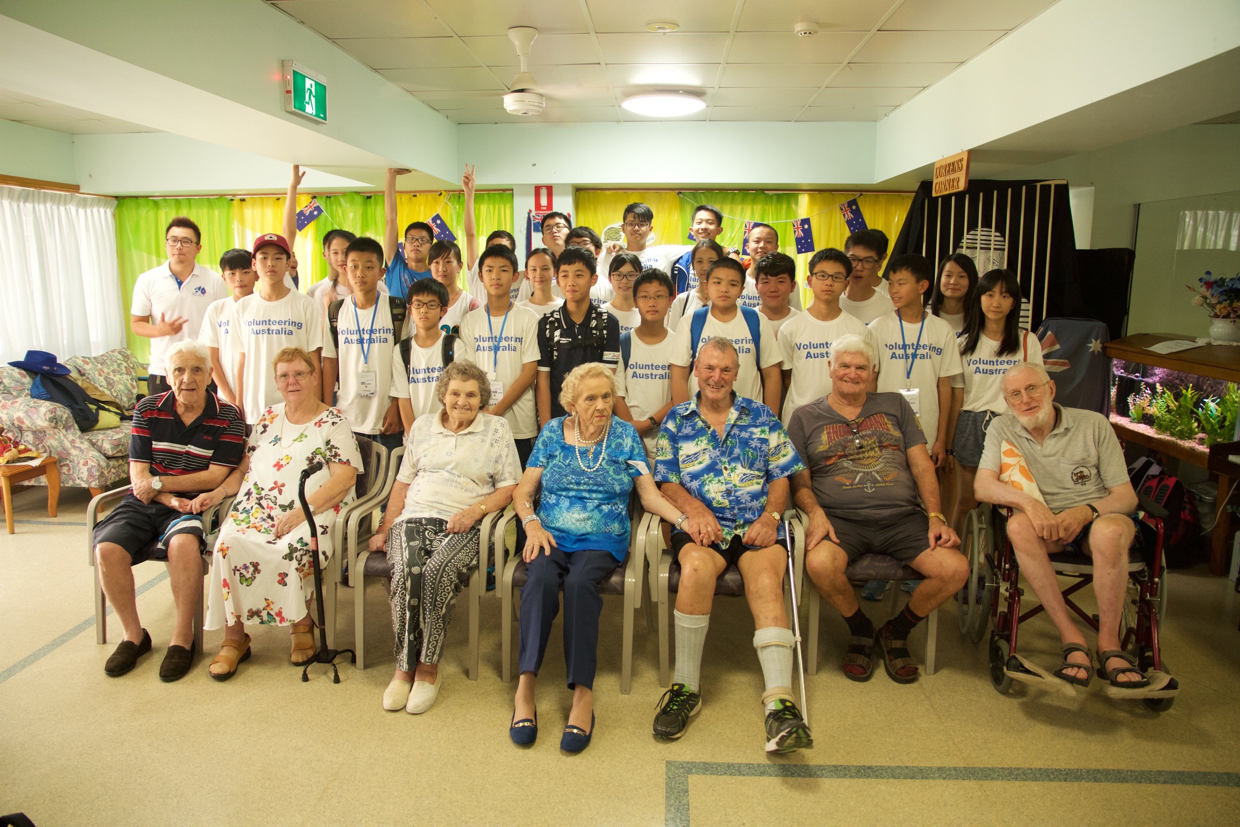 Volunteering activities in Aged Care Center