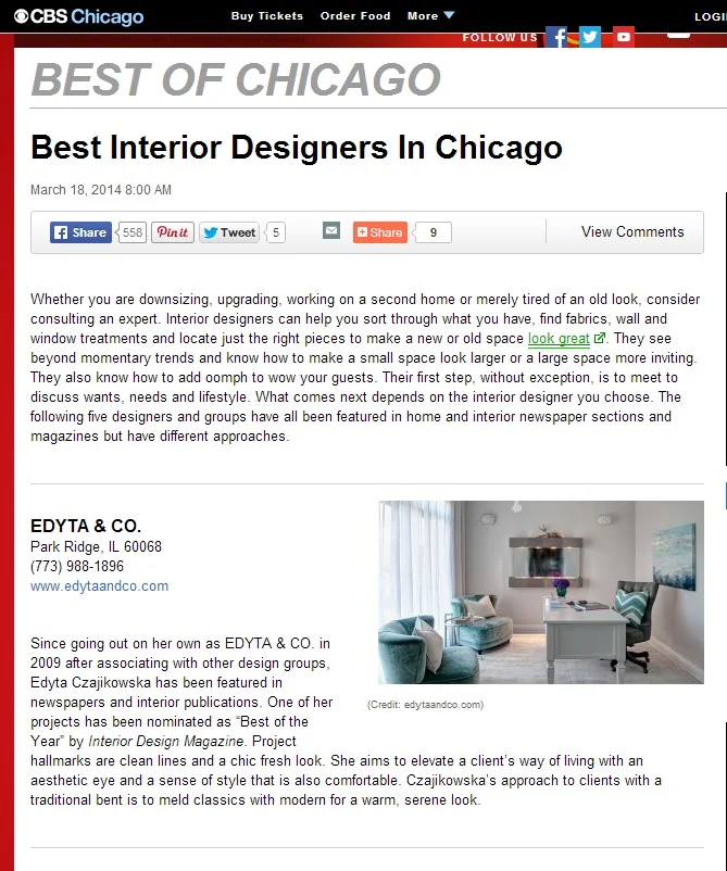 Best Interior Designers in Chicago