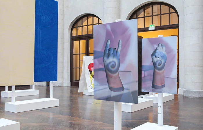 Installation Shot "DAS ERNSTE ZELT", Humboldt Carré, Berlin, 2017