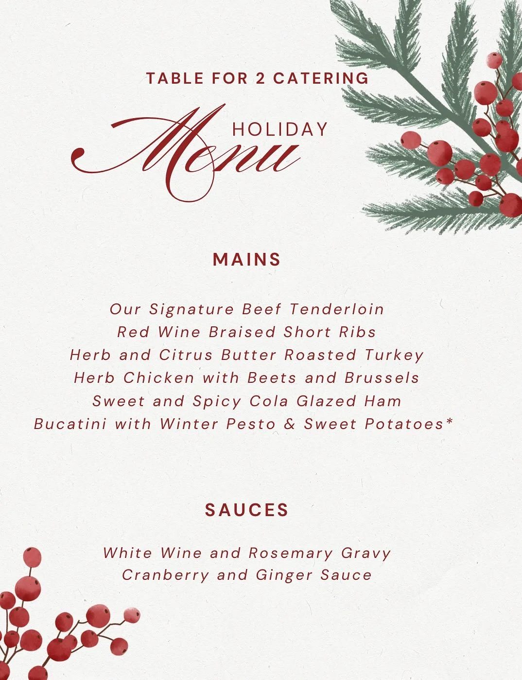 Welcome to October! 🍂

Normally we announce our meal delivery menu on Wednesday but since we are taking the next 2 weeks off, it&rsquo;s the perfect time to announce the Holiday Menu! Use this menu for all your Thanksgiving and Christmas gathering c