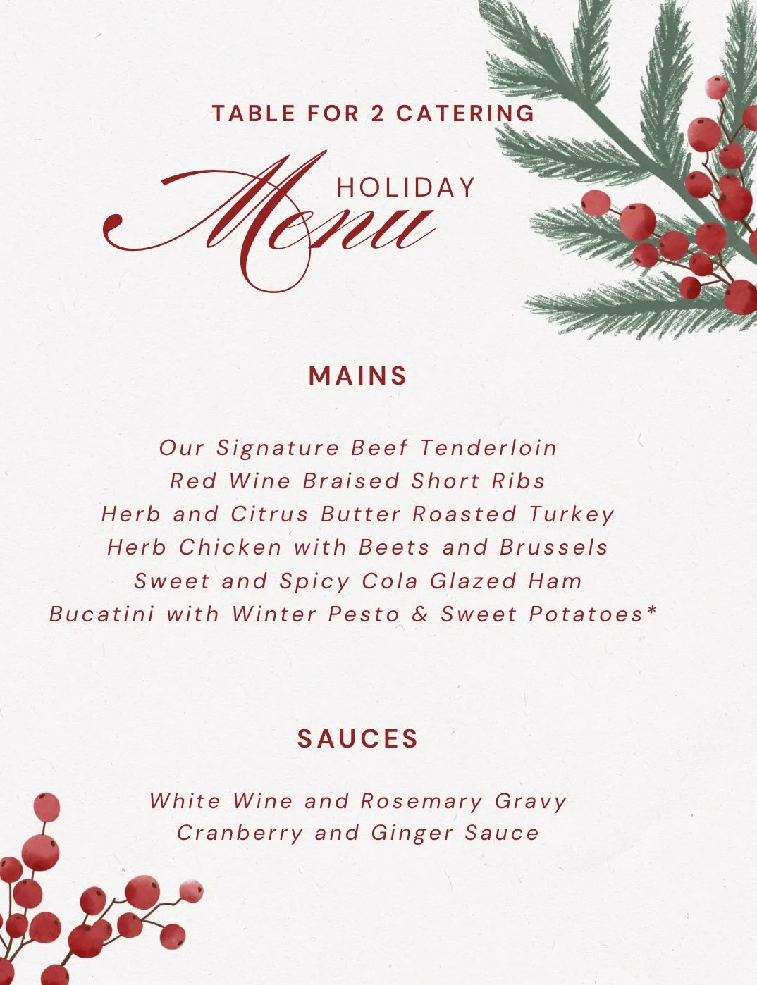 We will not be having our normal meal deliveries next week as it is Thanksgiving. We only have 1-2 spots left for delivery on Thursday, more available for pickup, or you can do a pickup on Wednesday and we will include reheating instructions. Reach o