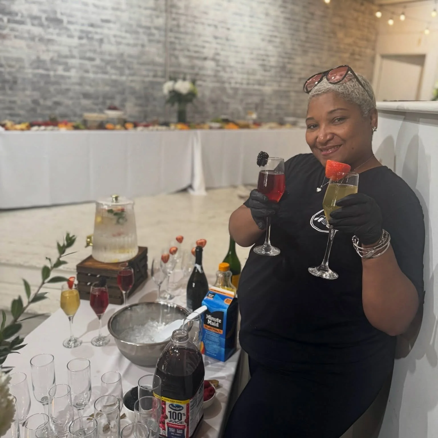 Mimosa&rsquo;s anyone? This beautiful bridal shower featured a lovely grazing table featuring charcuterie, chicken salad, pasta salad, and sweets for guests to enjoy. The wine and mimosa bar was also a hit!
.
.
.
#mimosabar #bartending #cateringserv&
