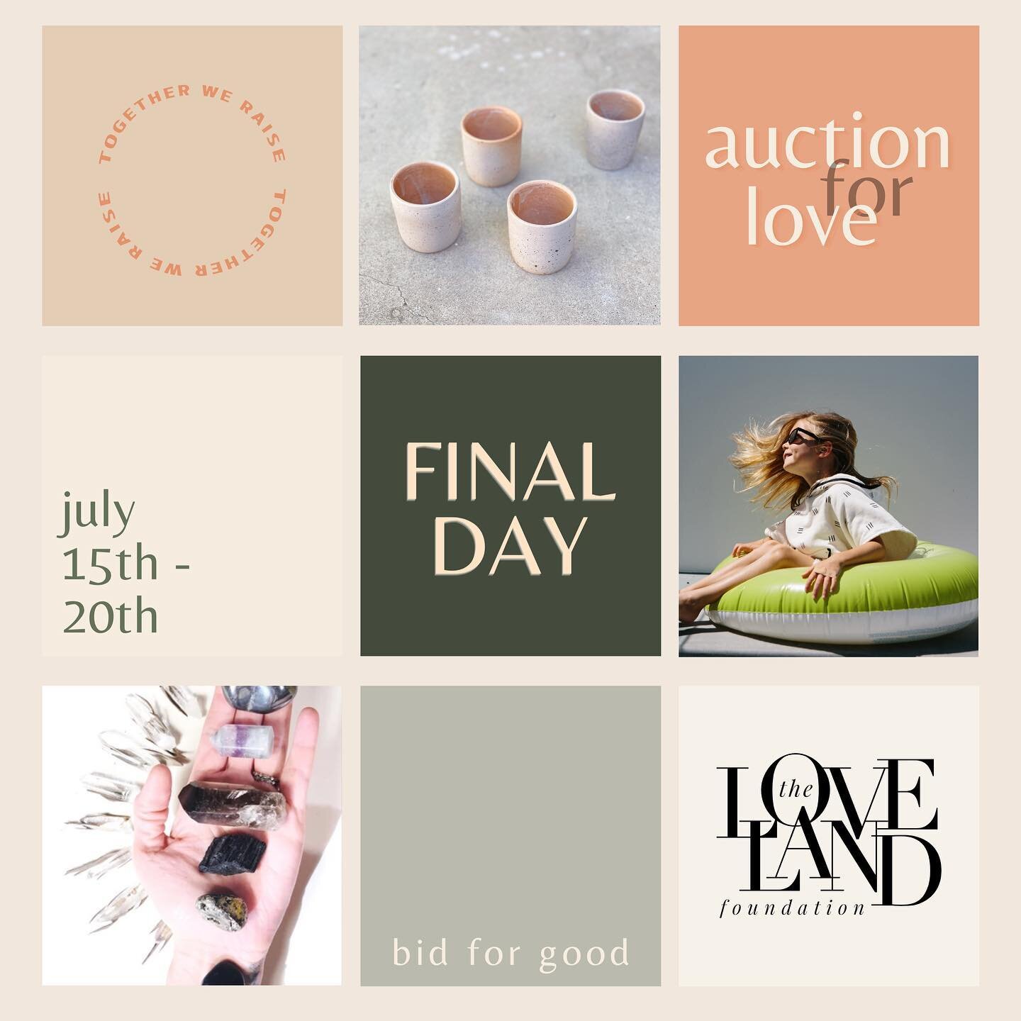 Today is the final day of the @togetherweraise_ auction benefitting @thelovelandfoundation. It&rsquo;s your last chance to bid a two night stay at #MoonCrestJT or many other fantastic items. Seriously, there&rsquo;s some great stuff here.

Visit @tog