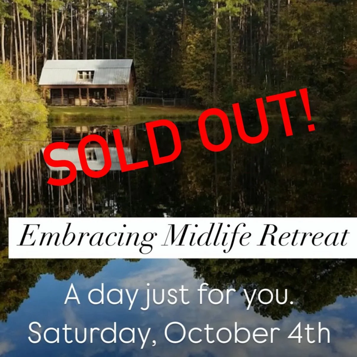 Having FOMO about missing this weekend&rsquo;s Embracing Midlife Retreat? 

Quiet cabin on the pond with gentle yoga and coaching circles along with guest expert speakers. 🙌

It&rsquo;s gonna be relaxing informative and fun! 

Don&rsquo;t worry! ⭐️
