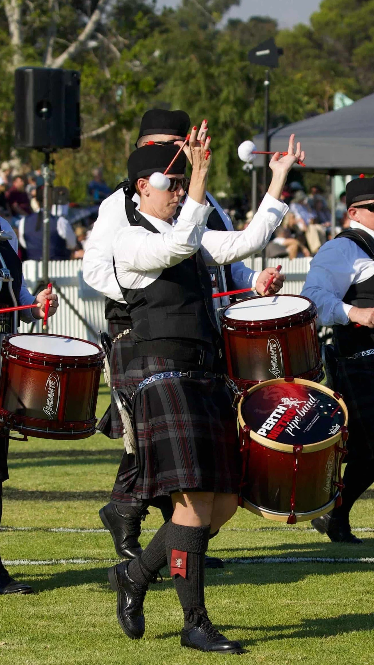 Lead Tenor drummer Julia Christensen