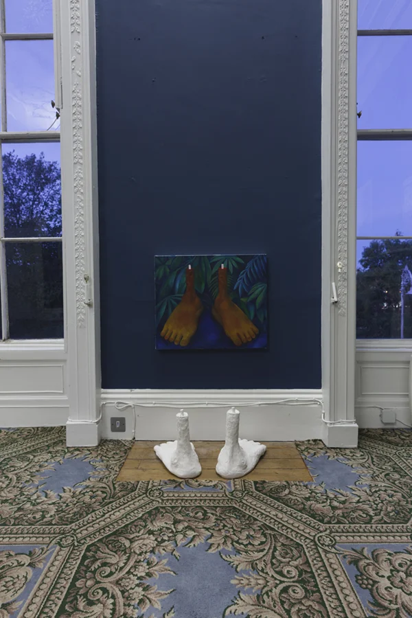 Alicia Reyes McNamara the bodies that were not ours , 2016 Oil paint, ceramics, 100 x 85 x 55 cm