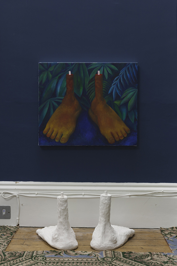 Alicia Reyes McNamara the bodies that were not ours , 2016 Oil paint, ceramics, 100 x 85 x 55 cm