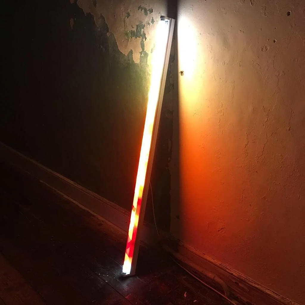Blowing hot n’ cold, 2018 lighting gel, strip light