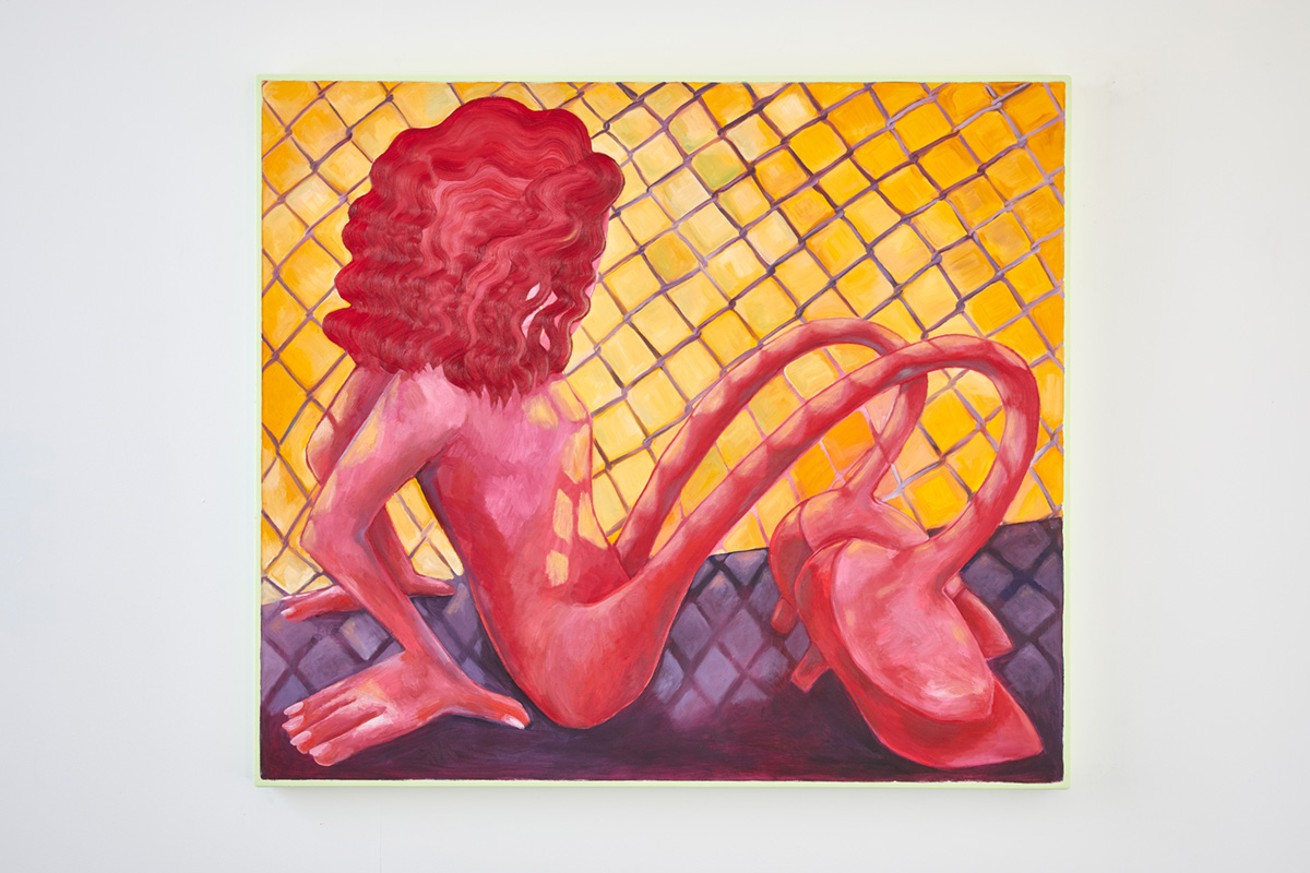 Untitled , 2017 Oil and acrylic paint, 106 x 122 x 4.5 cm