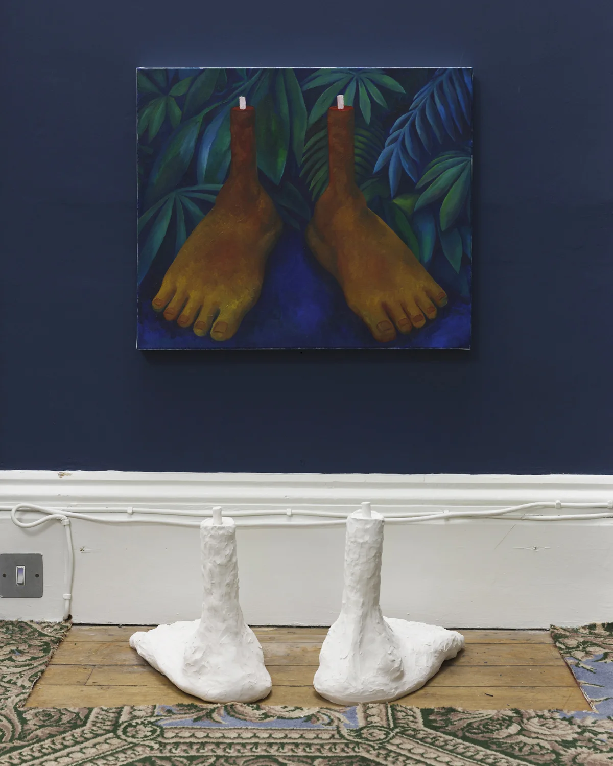 the bodies that were not ours , 2016 oil paint, ceramics, 100 x 85 x 55 cm