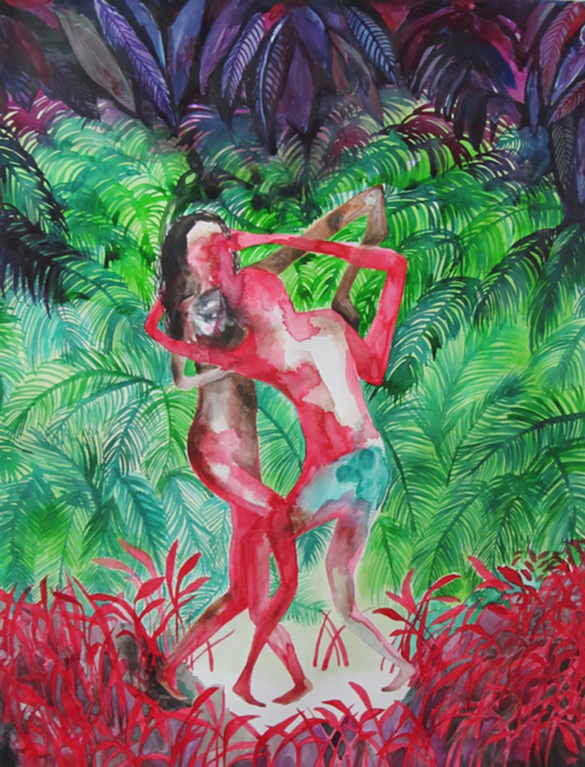 La Lucha, 2015 Ink on paper, 36cm x 43cm