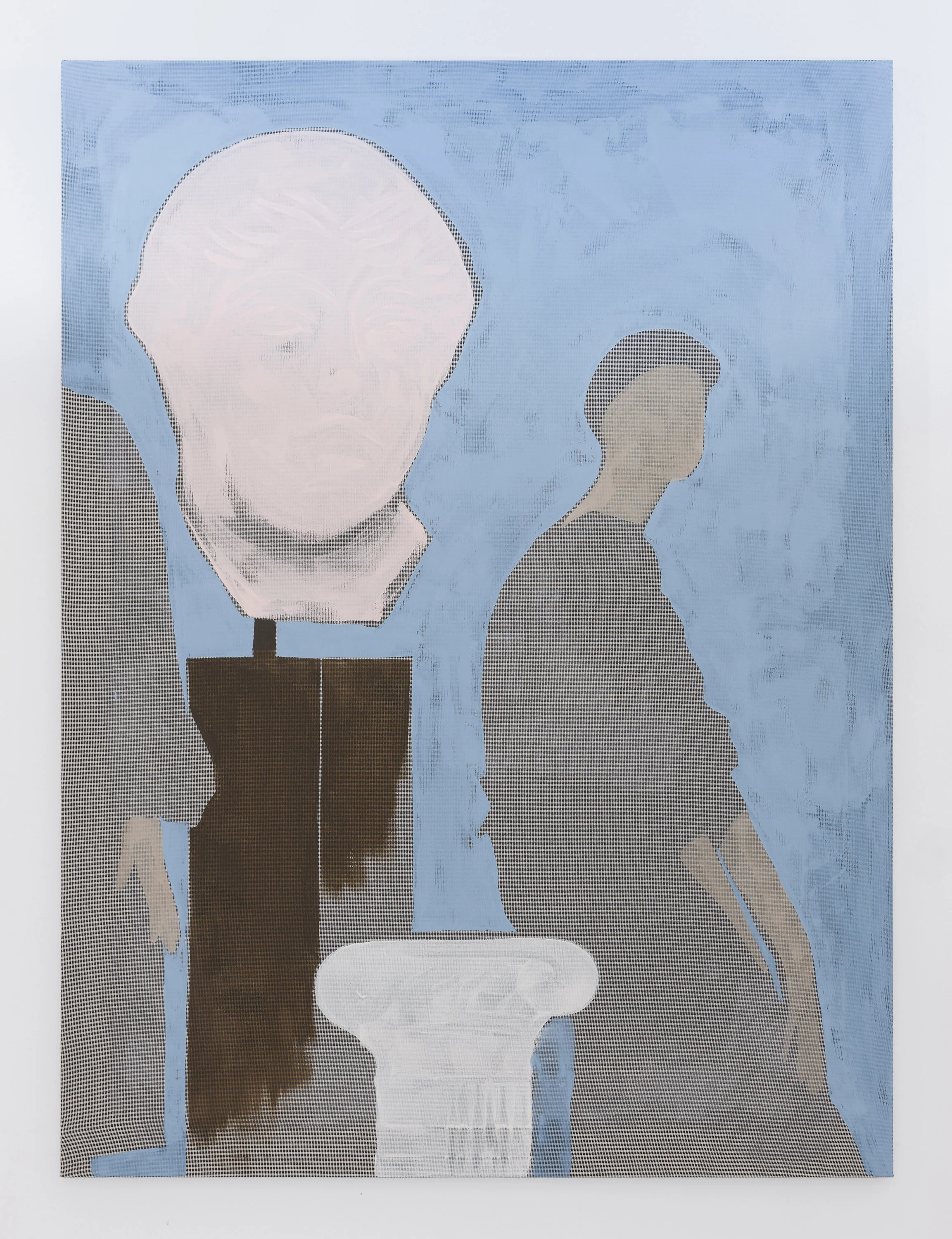 through the abundance of its pasts , 2019 acrylic on cotton, 137 x 102 cm