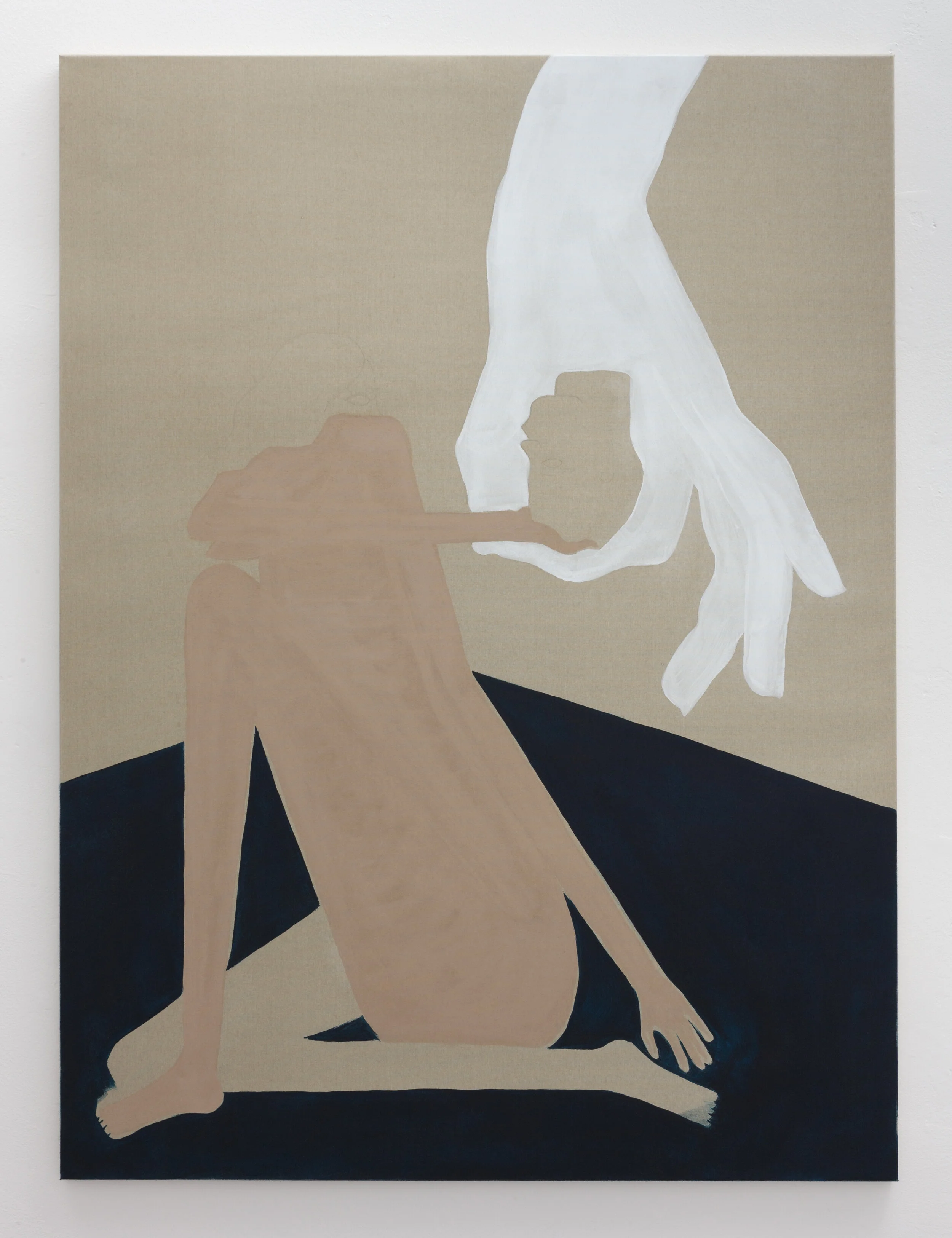 The Beheading of the Forerunner , 2018. Acrylic on polyester, 137 x 102 cm.